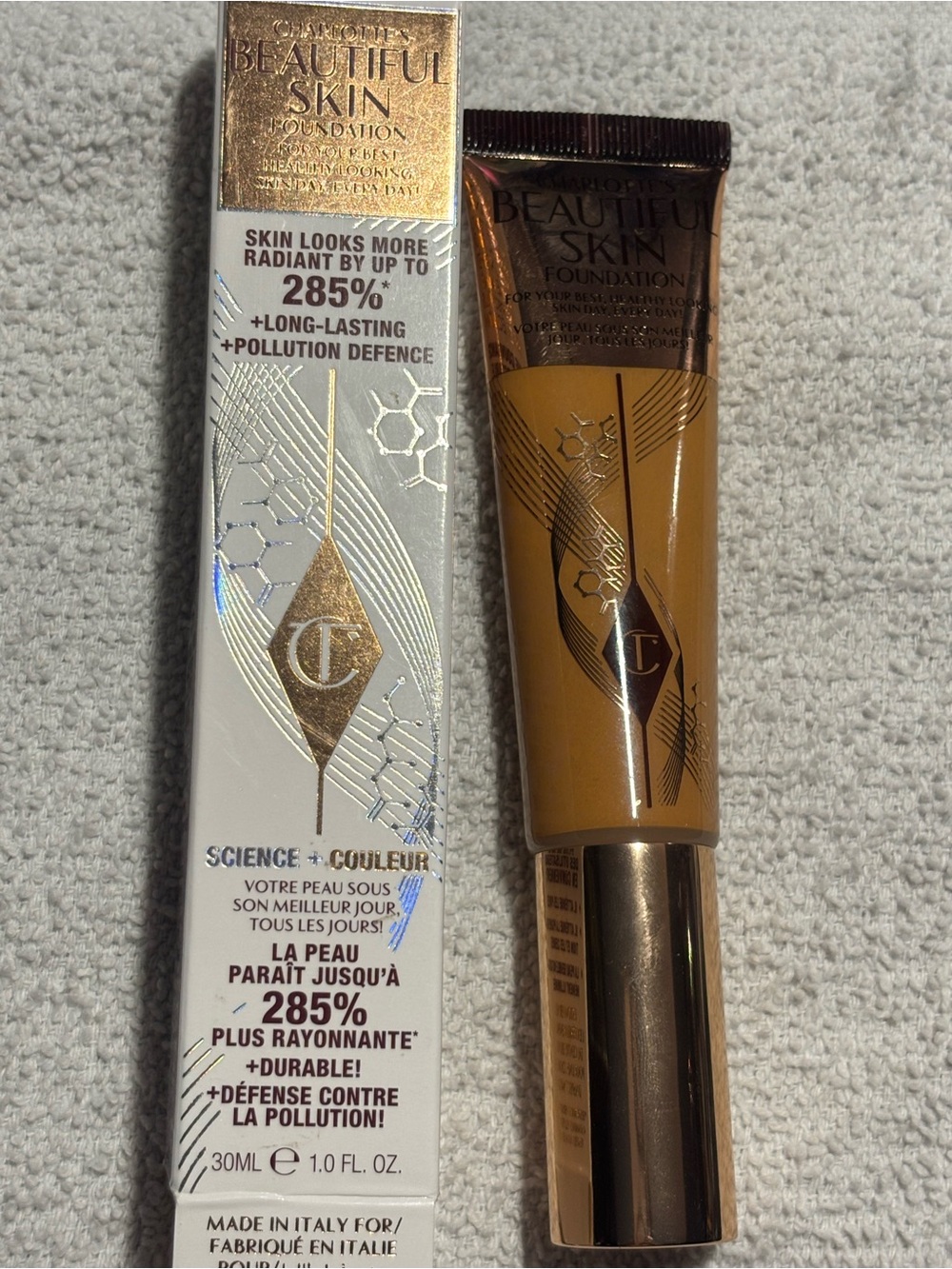 Charlotte Tilbury Beautiful Skin Foundation - Warm Tan Shade